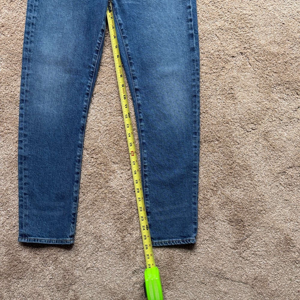 AGOLDE Toni High Rise Ankle Straight Jeans Medium Blue Size 31 - Picture 10 of 15